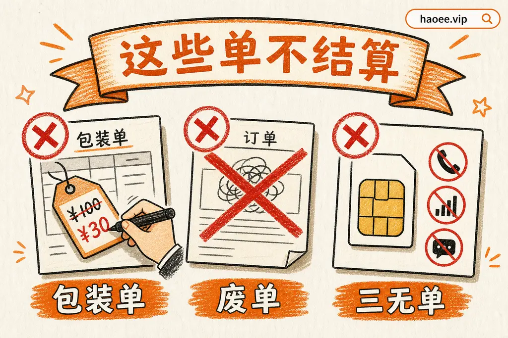 号易不结算的订单:包装单、废单、三无单等违规订单 号易不予结算的订单类型:包装单、虚假单、废单、三无单 - haoyi.online