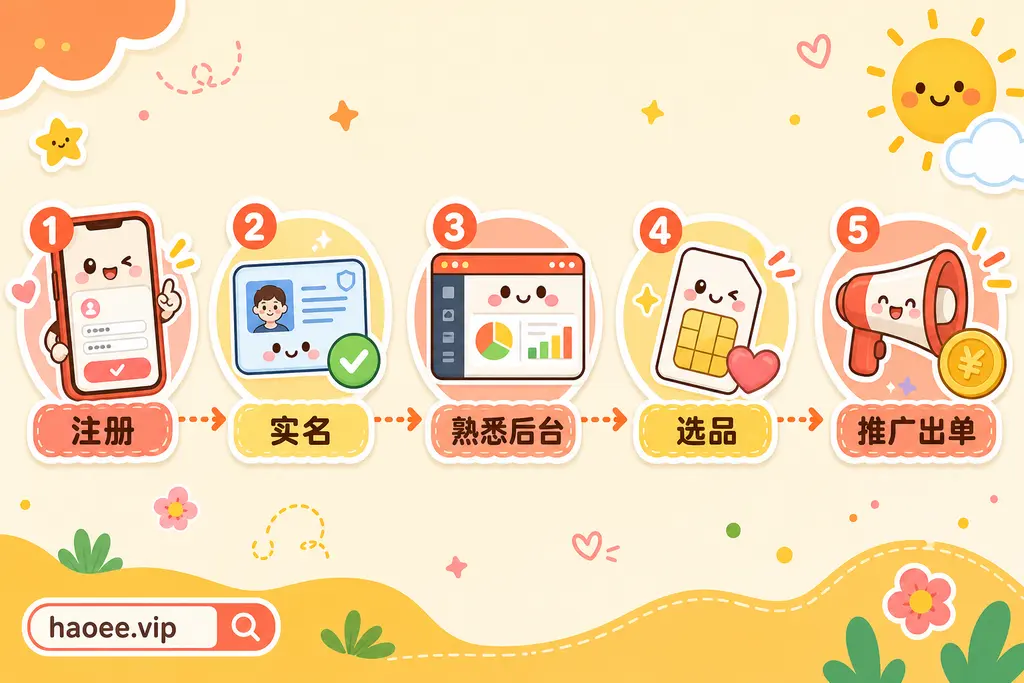 号易分销新手上手5步：注册、实名、熟悉后台、选品、推广出单 - haoyi.online